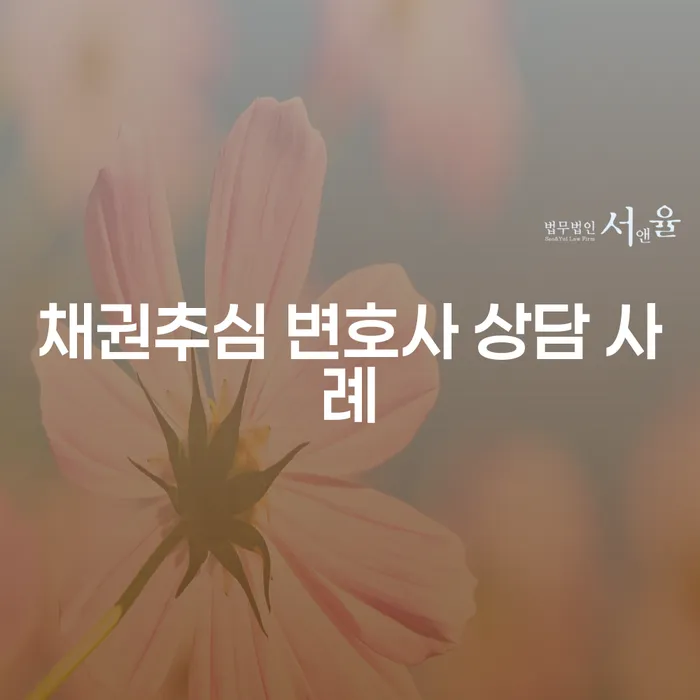 채권추심 변호사 상담 사례: 채무자의 고민 해결 방법은?