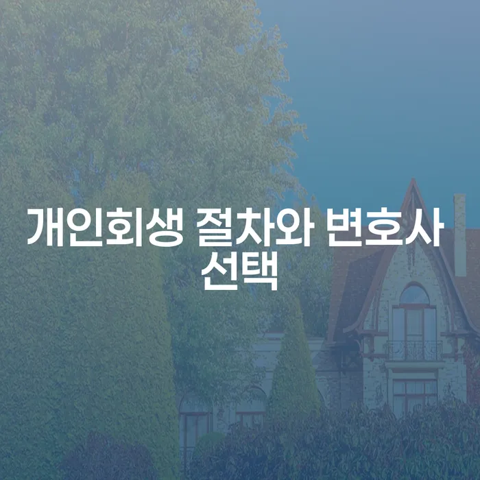 개인회생 절차와 변호사 선택, 어떻게 해야 할까?