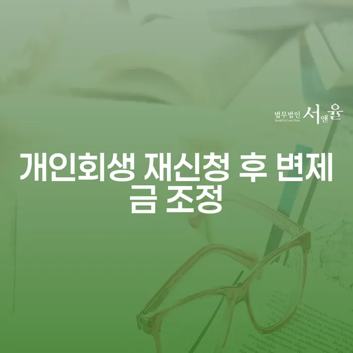 개인회생 재신청 후 변제금 조정, 어떻게 해야 할까요?